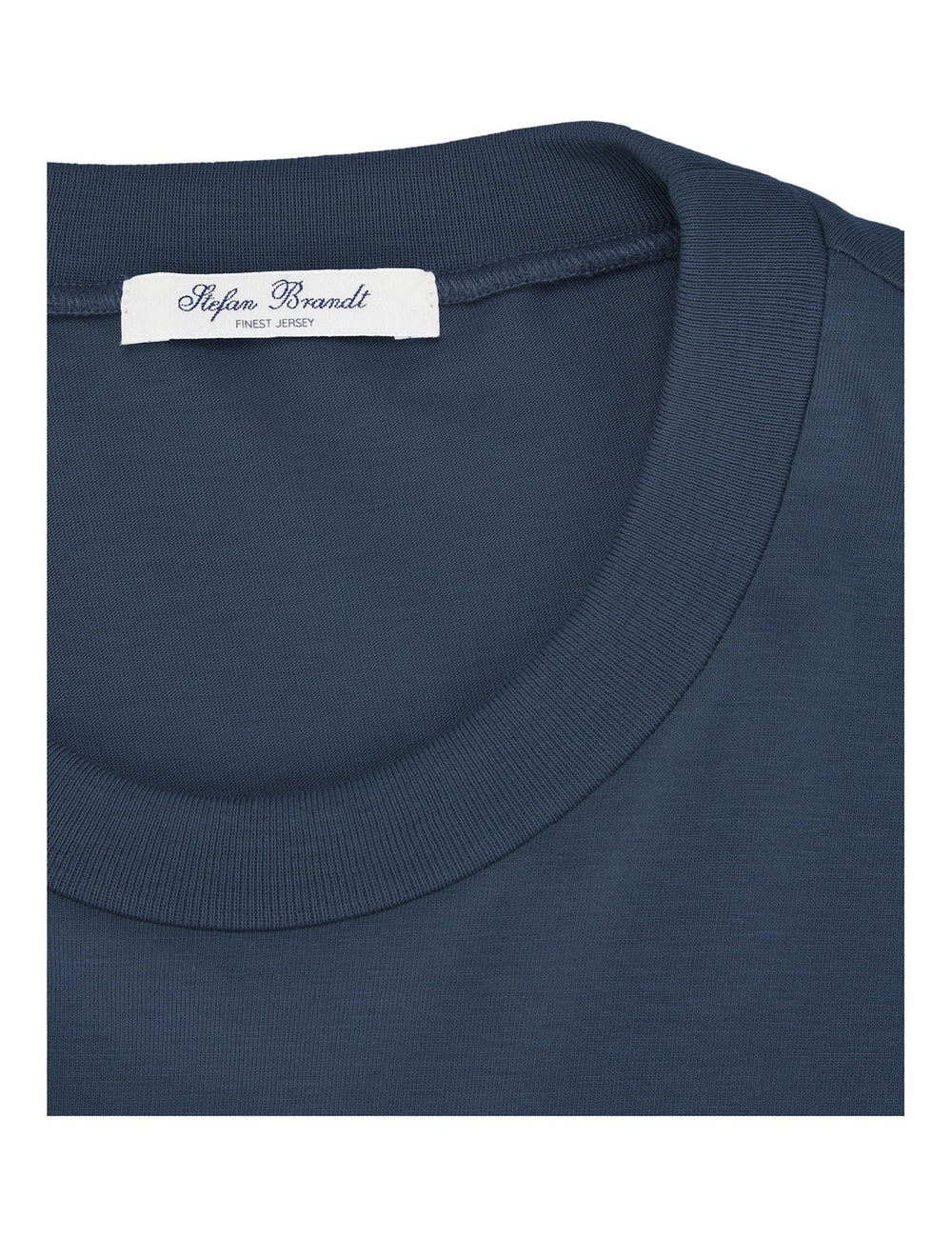 Stefan Brandt T-shirt ELI SUPER 60 blauw-100% Katoen-HEREN POLO'S & T-SHIRTS-Blauw