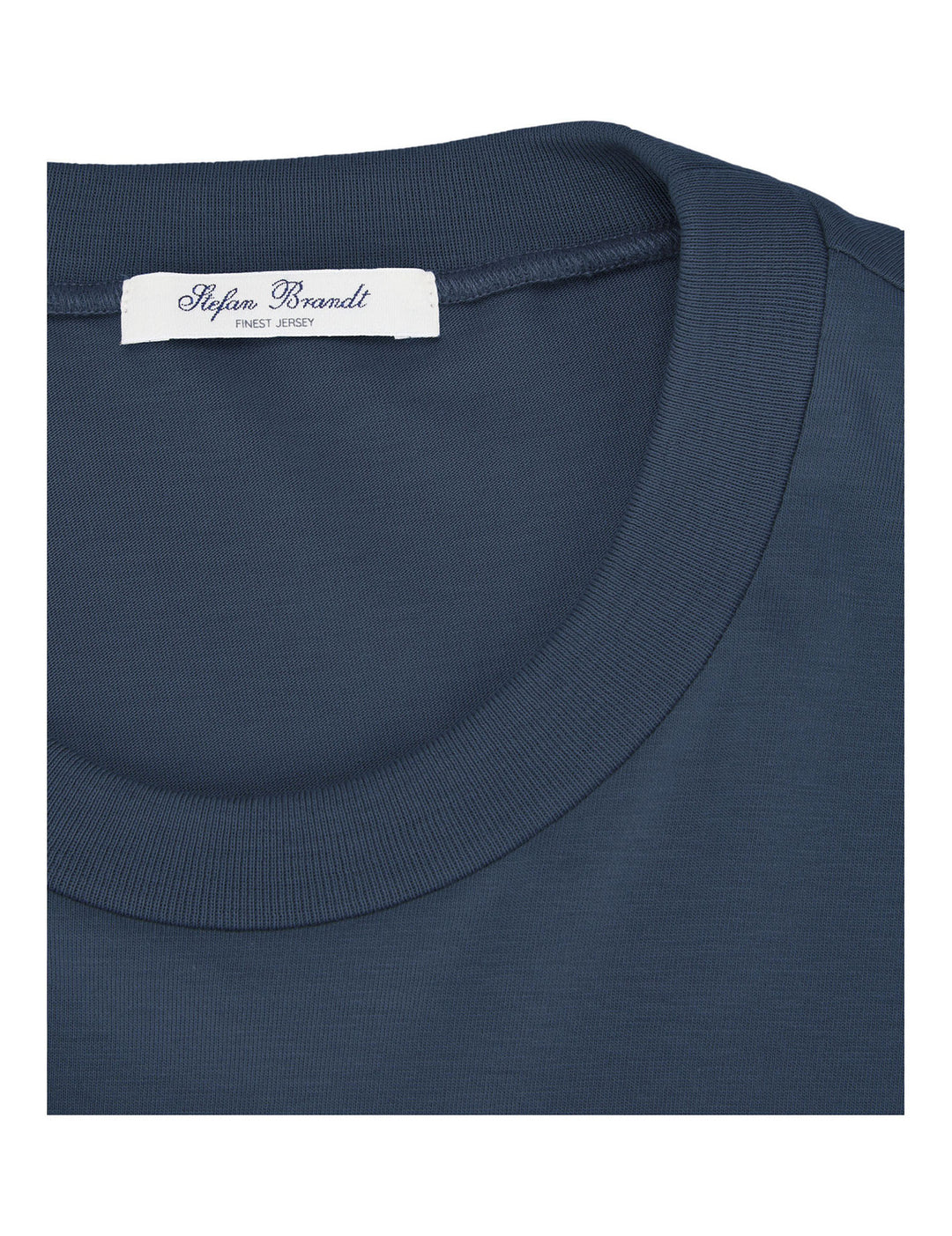 Stefan Brandt T-shirt ELI SUPER 60 blauw-100% Katoen-HEREN POLO'S & T-SHIRTS-Blauw