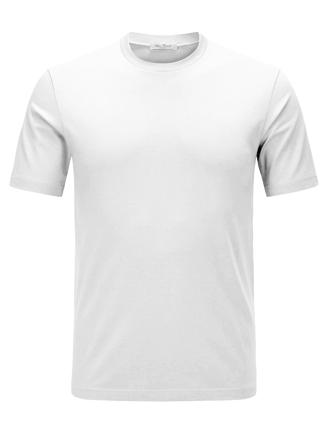 Stefan Brandt – T-shirt ELI SUPER 60 Wit (Blanco)-100% Urpima Sea Island Mercerized Cotton (170 gram per m2). Urpima staa