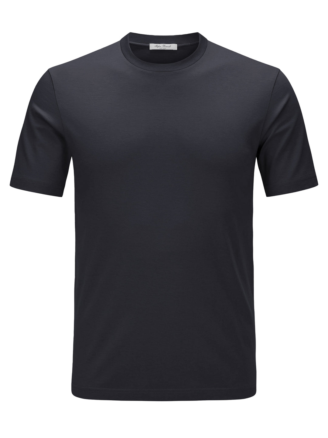 Stefan Brandt T-shirt ELI SUPER 60 zwart-100% Katoen-HEREN POLO'S & T-SHIRTS-Zwart