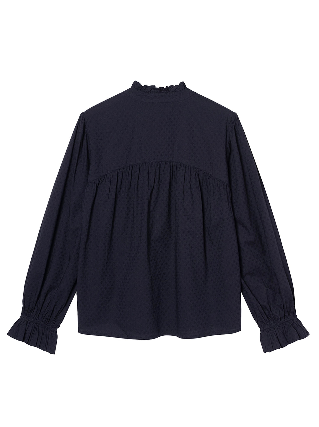 Stella Forest Hesme Blouse – Blauw-60% katoen, 40% viscose-DAMES TOPS & BLOUSES-Blauw