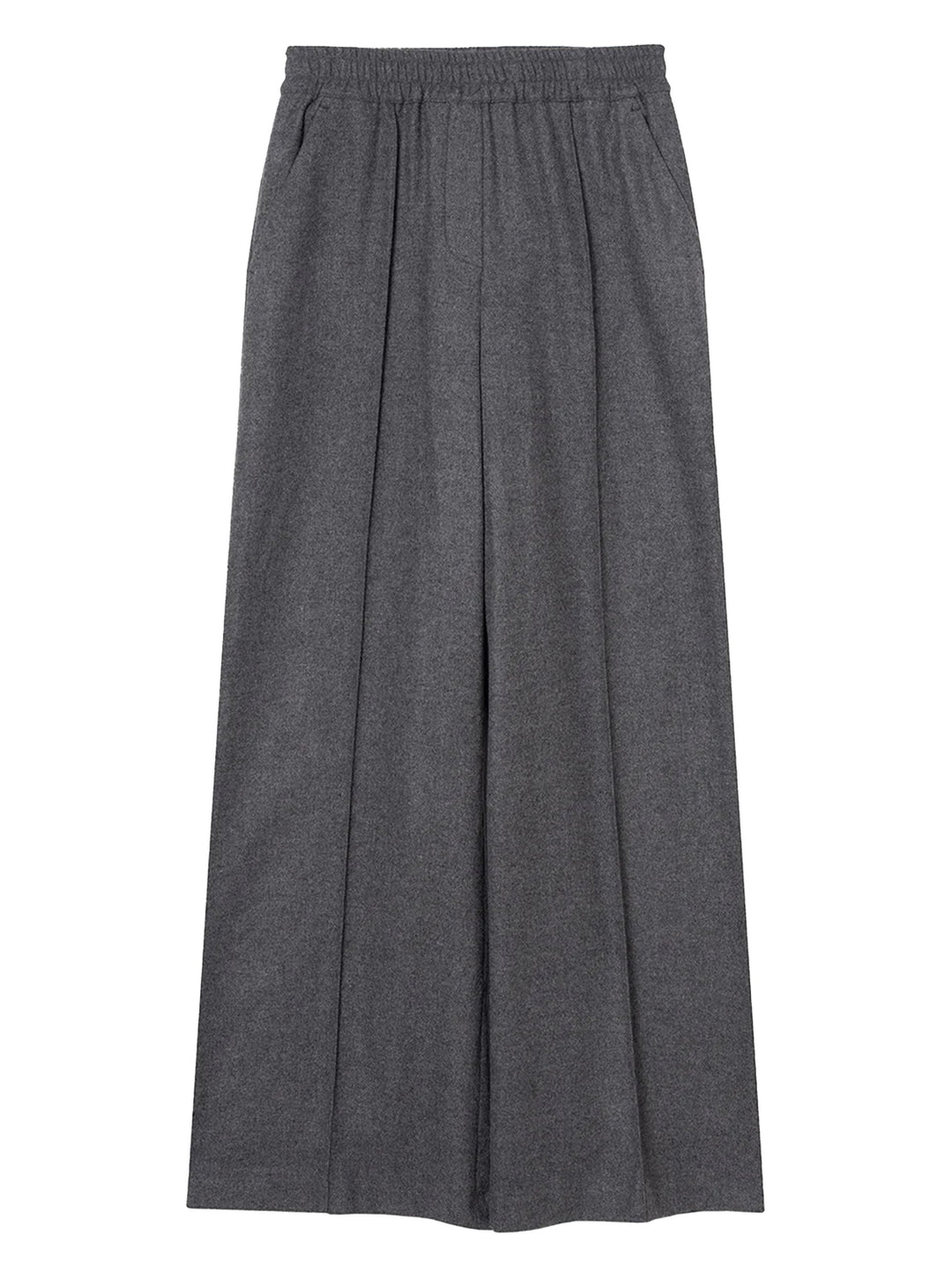 Stella Forest Joly Pantalon – Grijs-45% polyester, 24% acryl, 13% viscose, 12% wol, 3% elastaan-DAMES BROEKEN-Grijs