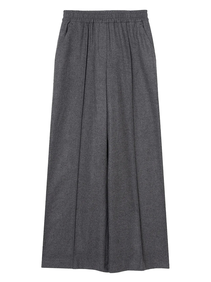 Stella Forest Joly Pantalon – Grijs-45% polyester, 24% acryl, 13% viscose, 12% wol, 3% elastaan-DAMES BROEKEN-Grijs