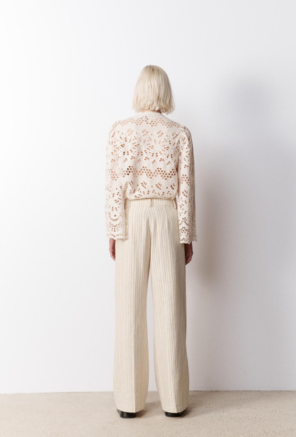 Stella Forest MATHILDA-42% katoen, 36% katoen, 20% polyester, 2% overige-DAMES BROEKEN-Geel