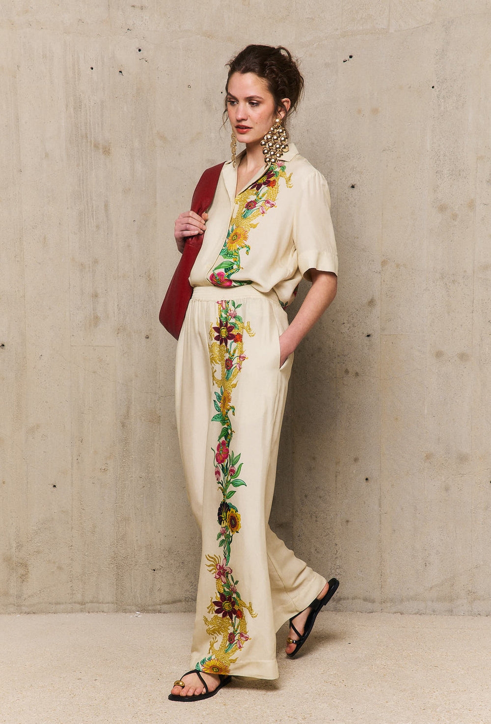 Stella Forest pantalon Dina -100% Viscose-DAMES BROEKEN-Room