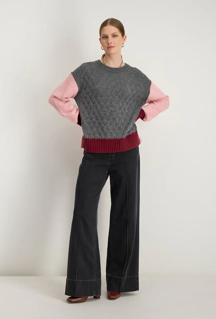 Stella Forest Trui Irida – Grijs-50% wol, 50% polyamide-DAMES TRUIEN & VESTEN-Grijs