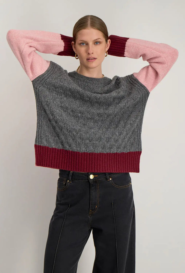 Stella Forest Trui Irida – Grijs-50% wol, 50% polyamide-DAMES TRUIEN & VESTEN-Grijs