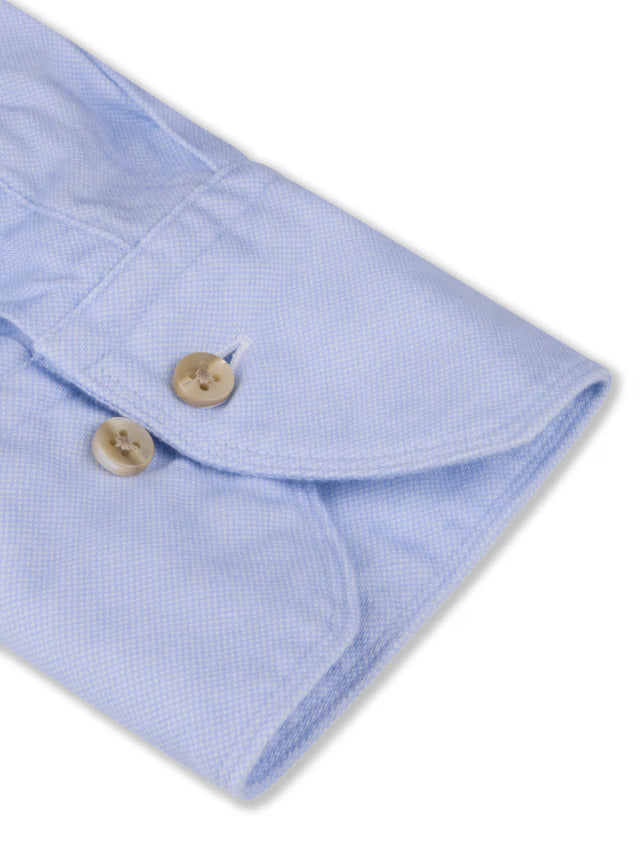 Stenstroms body fit overhemd lichtblauw-100% katoen-HEREN SHIRTS-Blauw