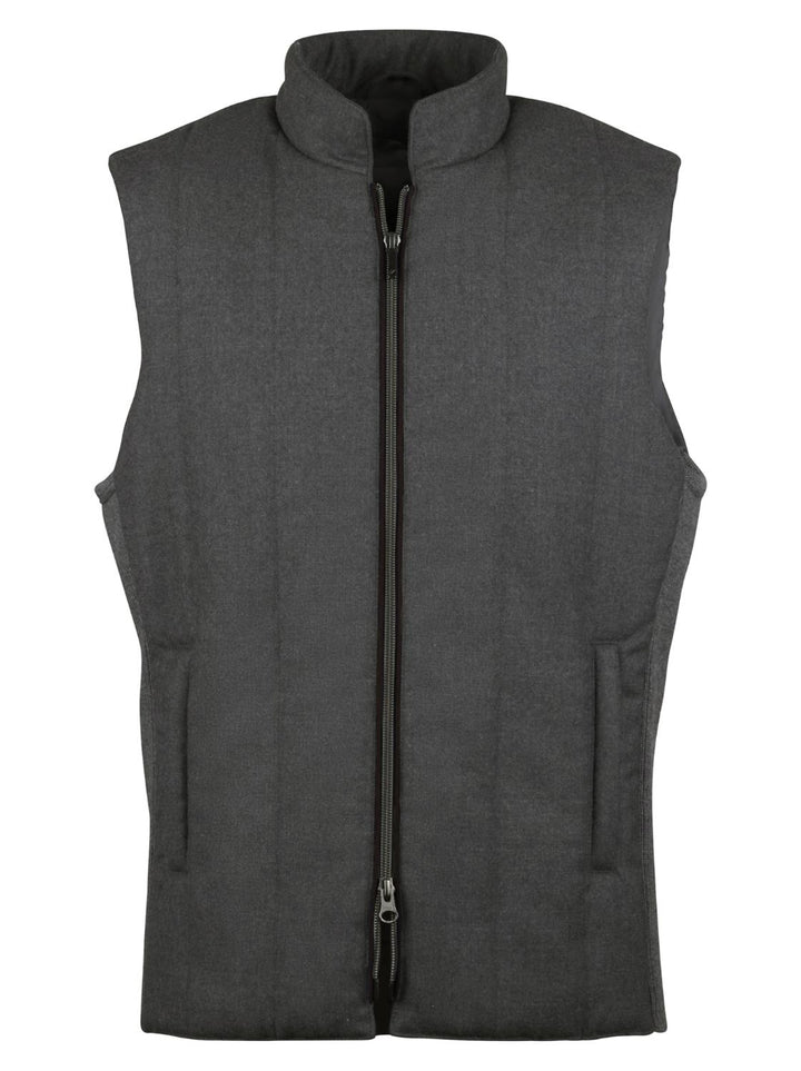 Stenströms bodywarmer-100% wol-HEREN JASSEN & JACKS-Antraciet
