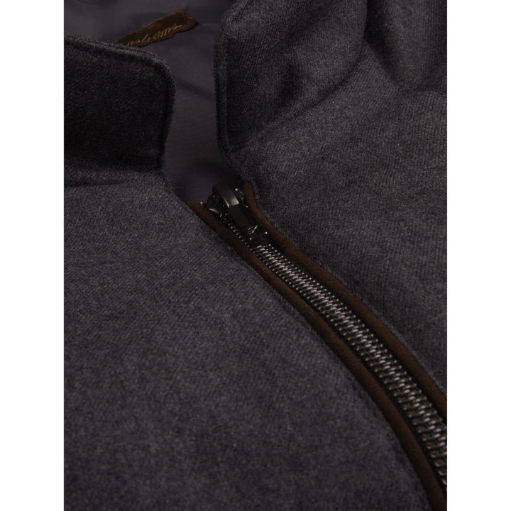 Stenströms bodywarmer-100% wol-HEREN JASSEN & JACKS-Antraciet