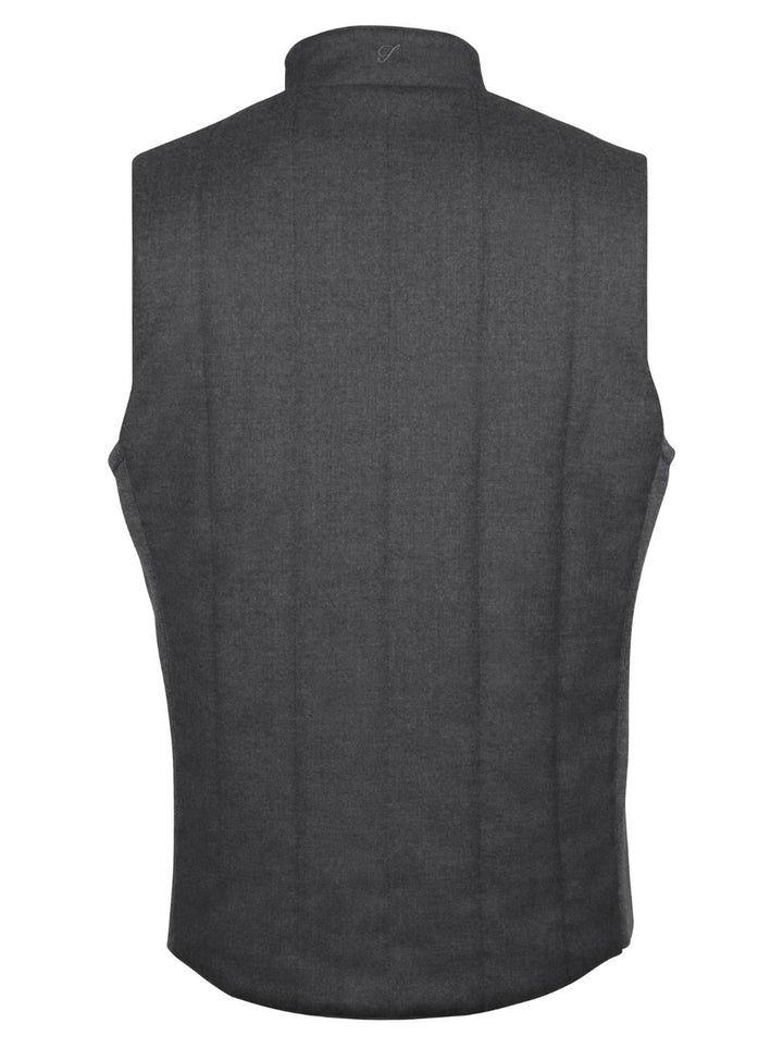 Stenströms bodywarmer-100% wol-HEREN JASSEN & JACKS-Antraciet