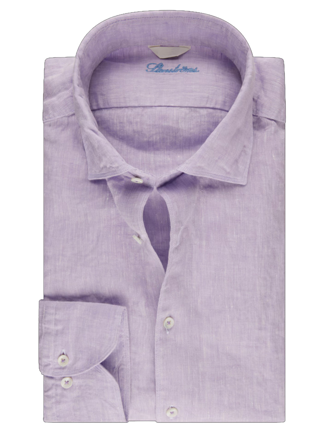 Stenströms casual linnen overhemd  – Paars-100% linnen-HEREN SHIRTS-Paars