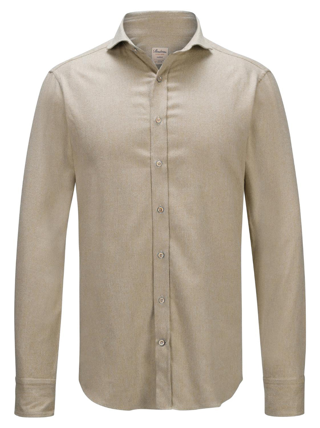 Stenstroms casual shirt-100% katoen-HEREN SHIRTS-Beige