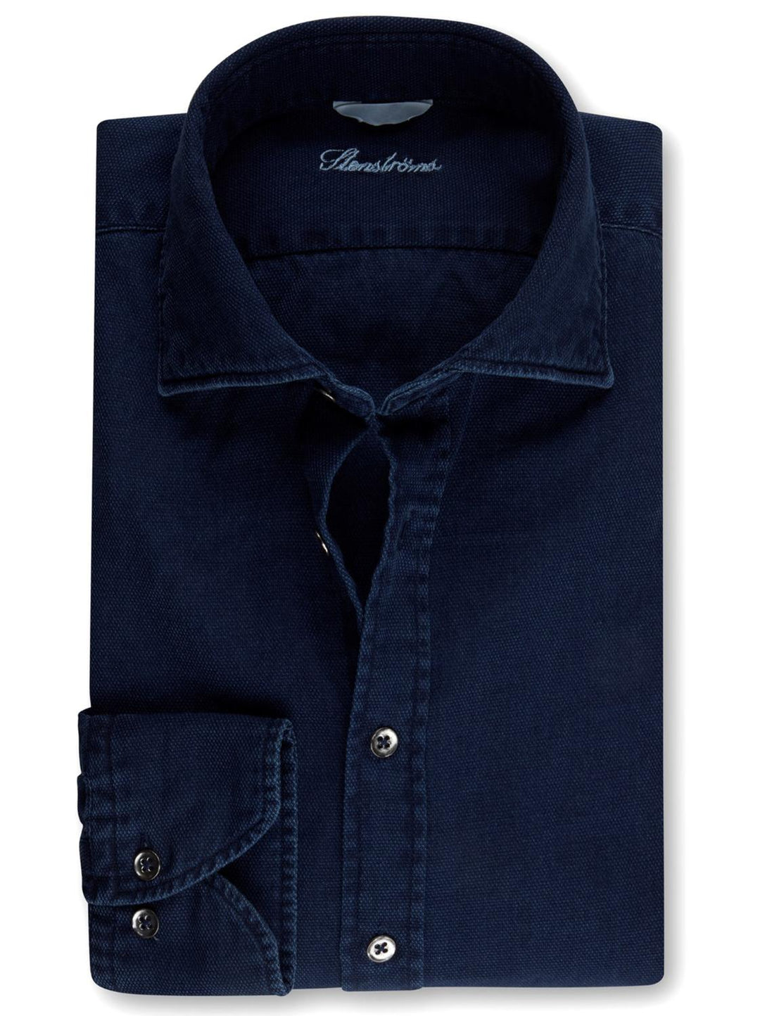 Stenstroms casual shirt-100% katoen-HEREN SHIRTS-Blauw