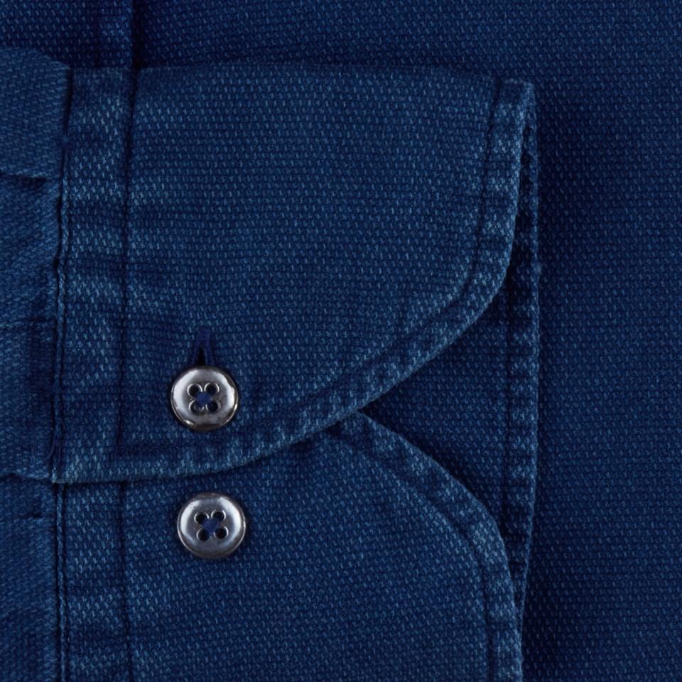 Stenstroms casual shirt-100% katoen-HEREN SHIRTS-Blauw