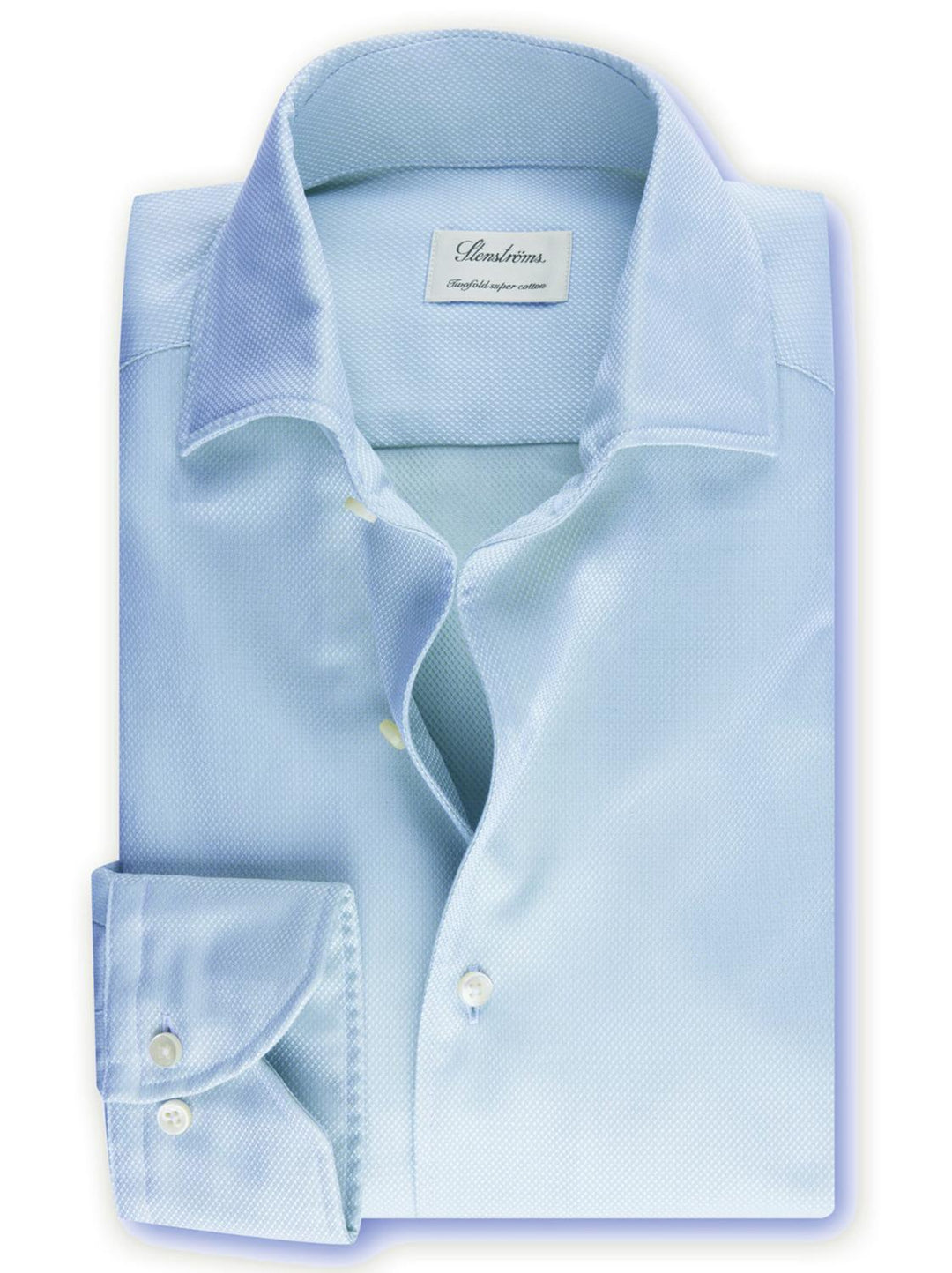 Stenstroms casual shirt-100% katoen-HEREN SHIRTS-Blauw