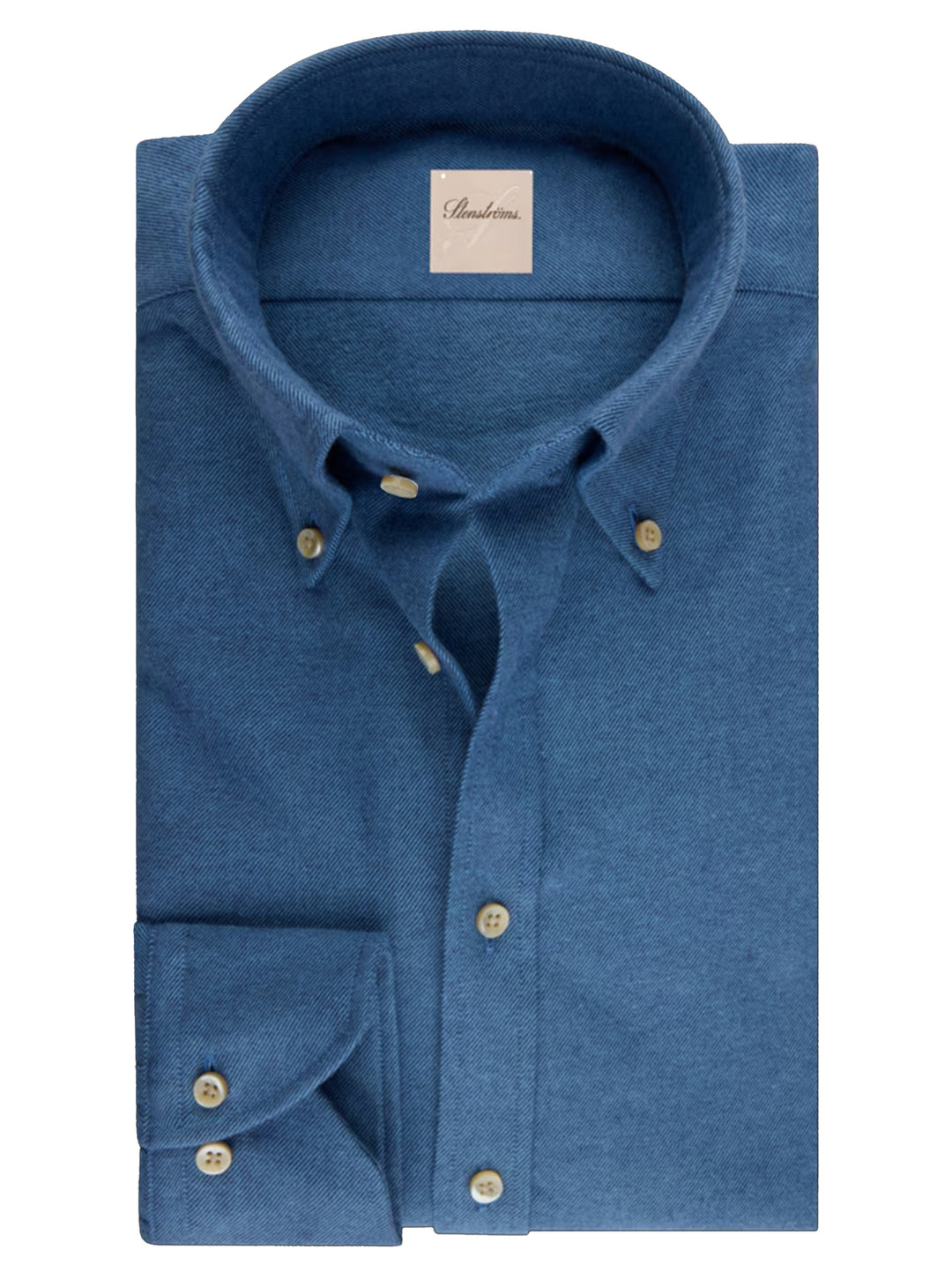 Stenströms Casual Shirt – Blauw-100% katoen-HEREN SHIRTS-Blauw