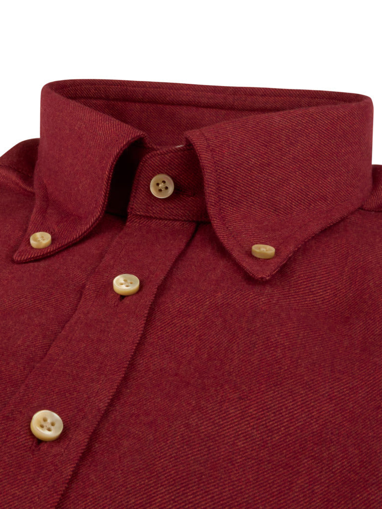 Stenströms Casual Shirt Regular Fit – Rood-100% katoen-HEREN SHIRTS-Rood