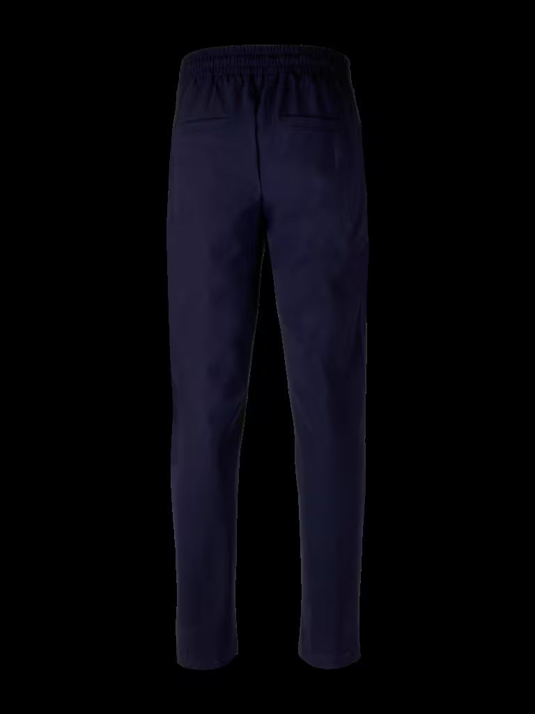 Stenströms Drawstring Chino – Blauw-74% polyamide, 26% elasthaan-HEREN BROEKEN-Blauw