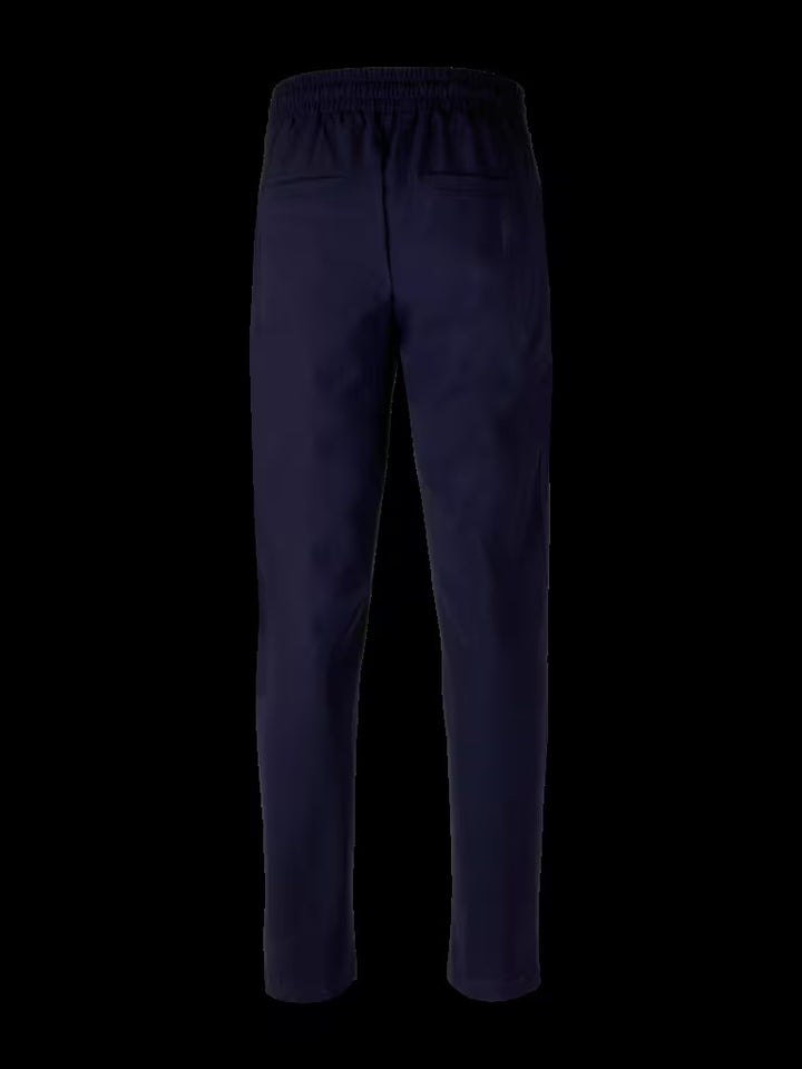 Stenströms Drawstring Chino – Blauw-74% polyamide, 26% elasthaan-HEREN BROEKEN-Blauw