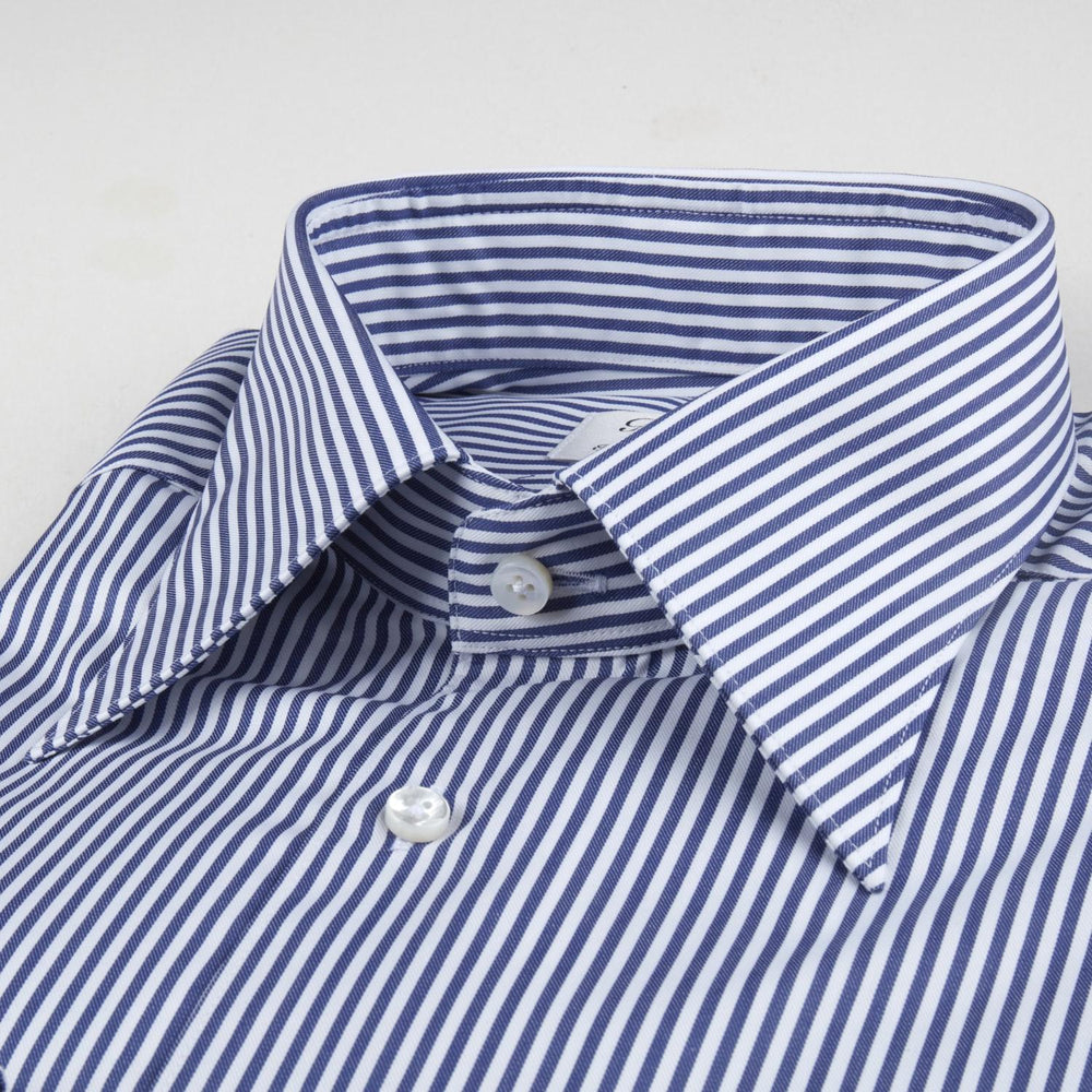 Stenstroms Fitted body-100% katoen-HEREN SHIRTS-Blauw