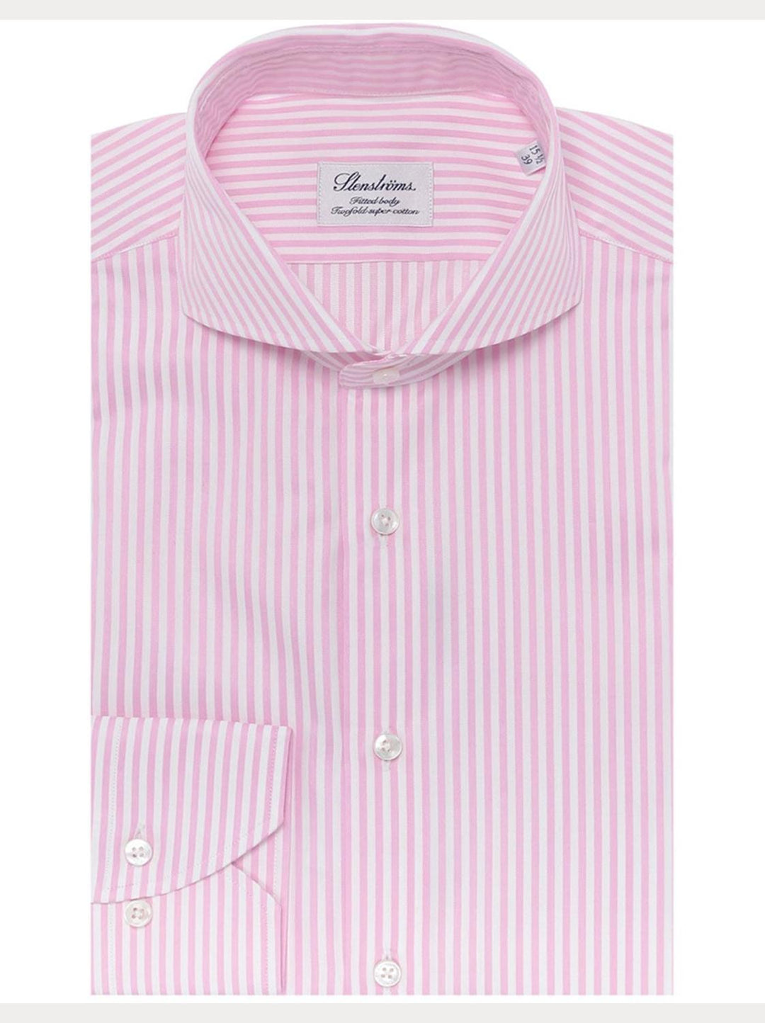 Stenstroms Fitted body-100% katoen-HEREN SHIRTS-Roze