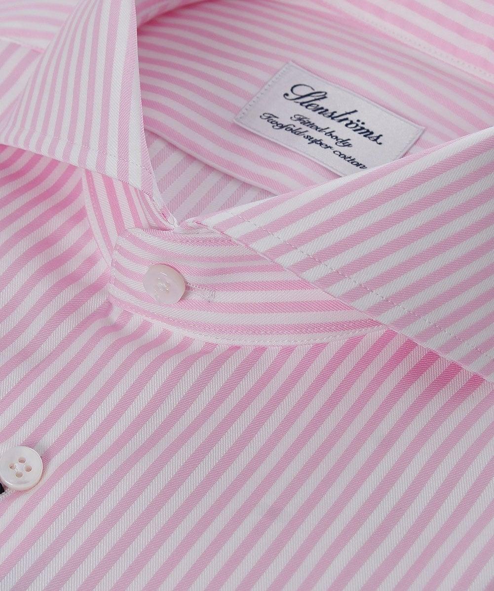 Stenstroms Fitted body-100% katoen-HEREN SHIRTS-Roze