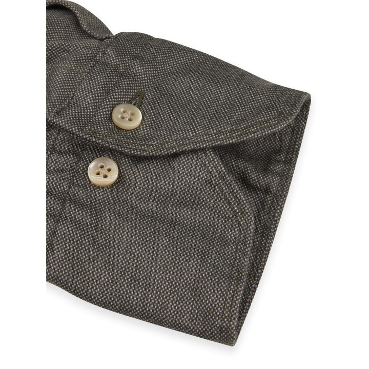 Stenstroms Fitted body shirt-100% katoen-HEREN SHIRTS-Antraciet