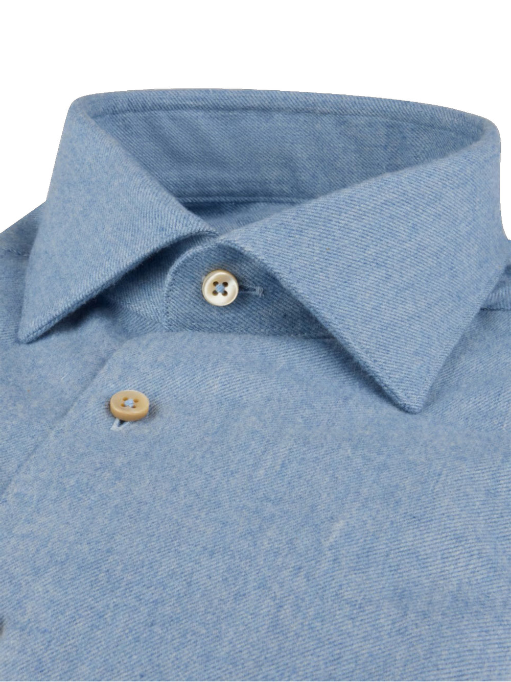 Stenströms Flanellen Overhemd Regular Fit – Blauw-100% katoen-HEREN SHIRTS-Blauw