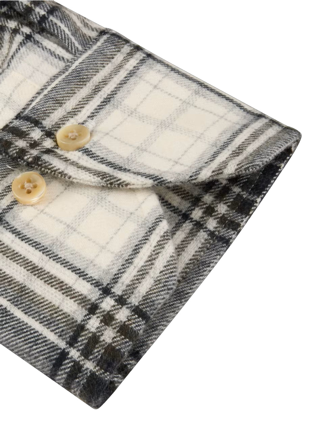 Stenströms Flanellen Overhemd Regular Fit – Groen-100% katoen-HEREN SHIRTS-Groen