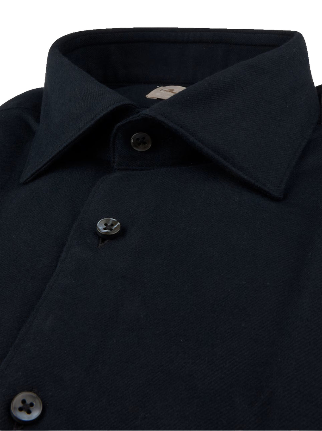 Stenströms Flanellen Overhemd Regular Fit – Zwart-100% katoen-HEREN SHIRTS-Zwart