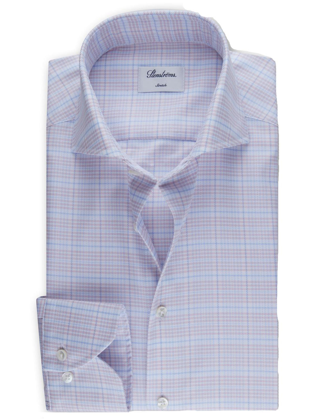 Stenstroms geruit overhemd-100% katoen-HEREN SHIRTS-Roze