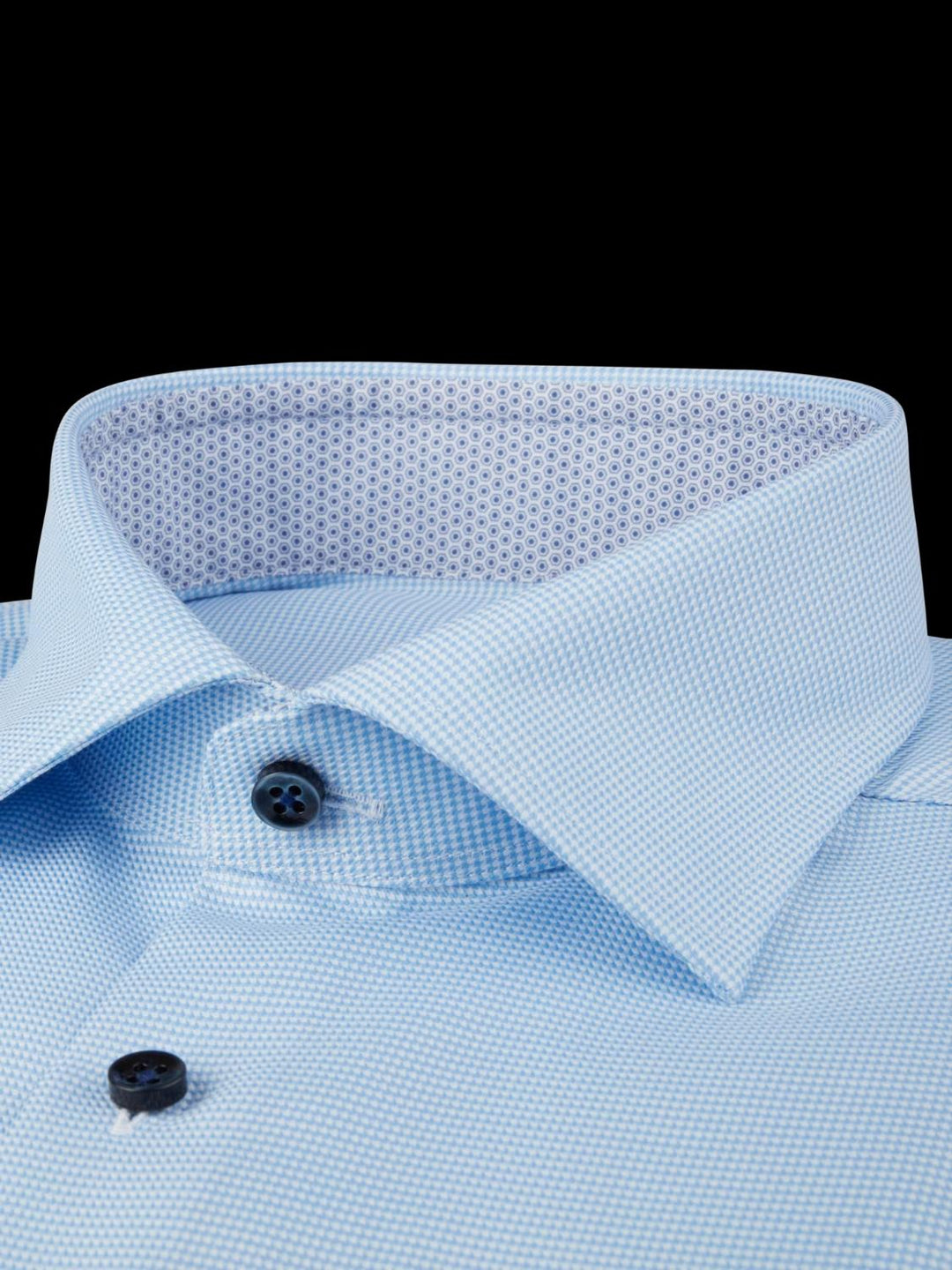 Stenstroms jersey slim line-100% katoen-HEREN SHIRTS-Blauw