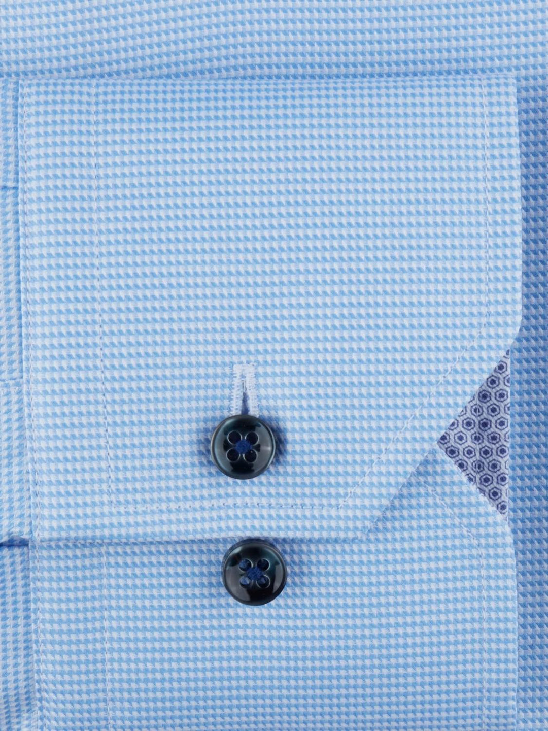 Stenstroms jersey slim line-100% katoen-HEREN SHIRTS-Blauw