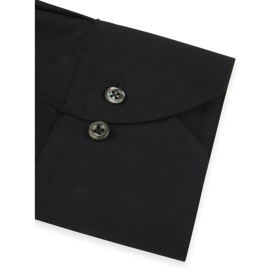 Stenstroms jersey slim line-100% katoen-HEREN SHIRTS-Zwart