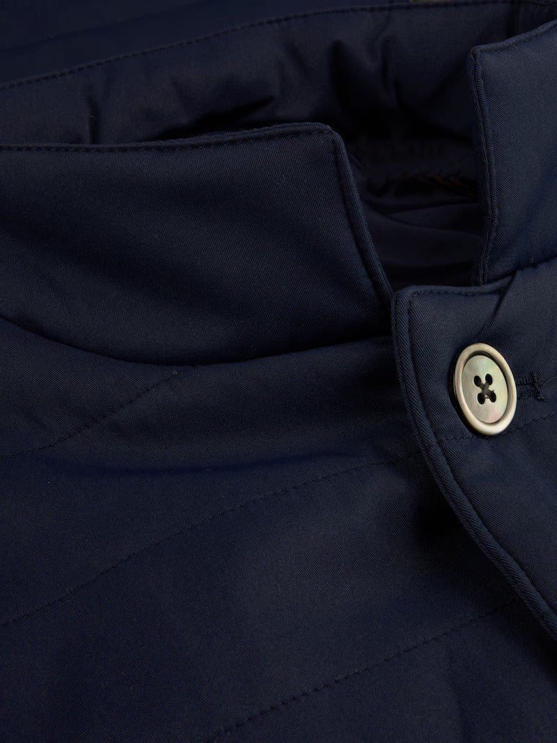 Stenströms lichtgewicht bodywarmer-55% linnen, 45% katoen-HEREN JASSEN & JACKS-Blauw