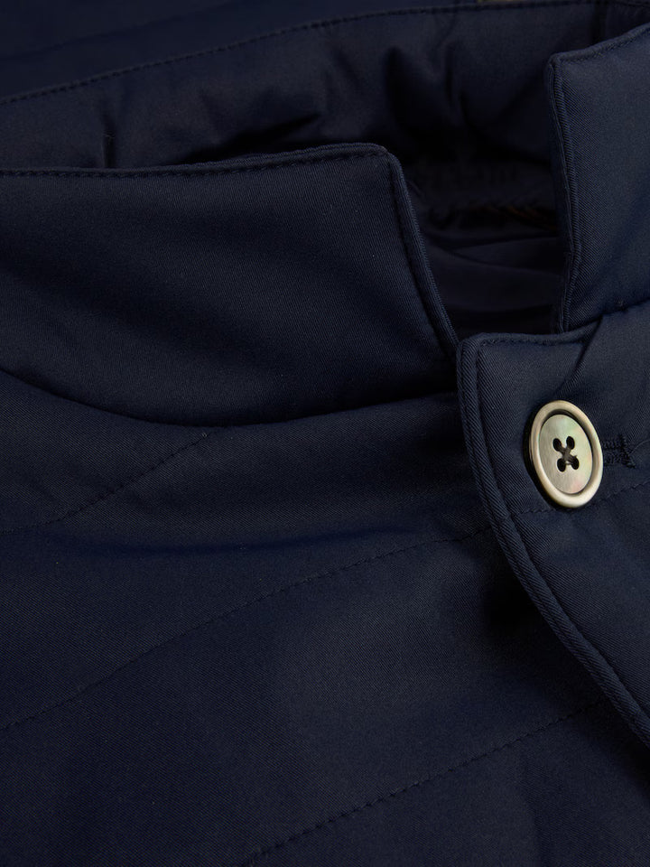 Stenströms lichtgewicht bodywarmer-55% linnen, 45% katoen-HEREN JASSEN & JACKS-Blauw