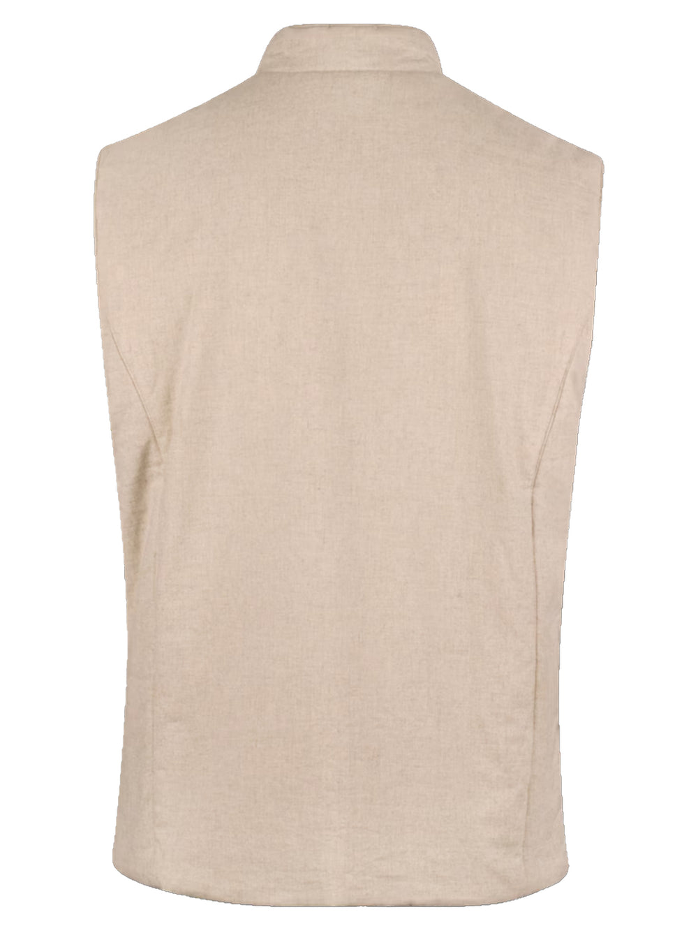 Stenströms linnen bodywarmer-Linnen 100%. Polyester 100%.-HEREN JASSEN & JACKS-Beige