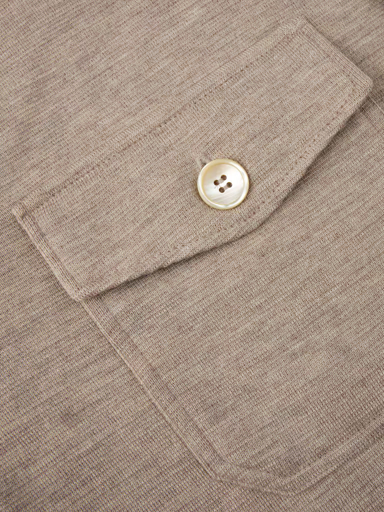 Stenströms Merino Wol Overshirt – Beige -100% merino wol-HEREN SHIRTS-Beige