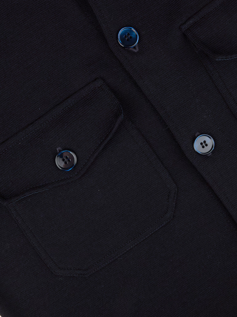 Stenströms Merino Wol Overshirt – Blauw-100% merino wol-HEREN SHIRTS-Blauw