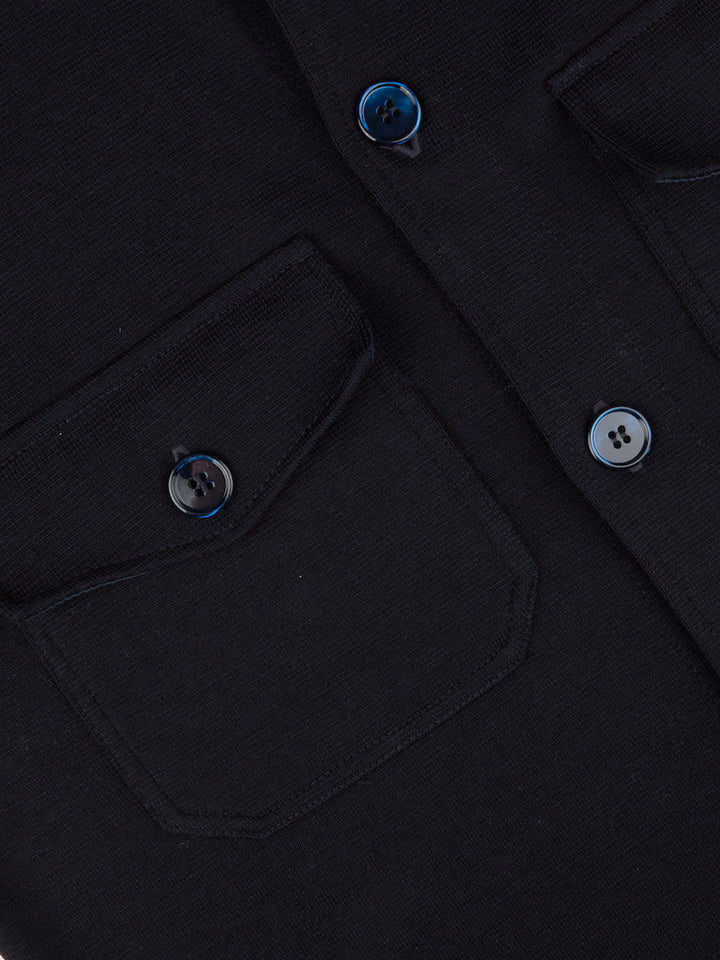 Stenströms Merino Wol Overshirt – Blauw-100% merino wol-HEREN SHIRTS-Blauw