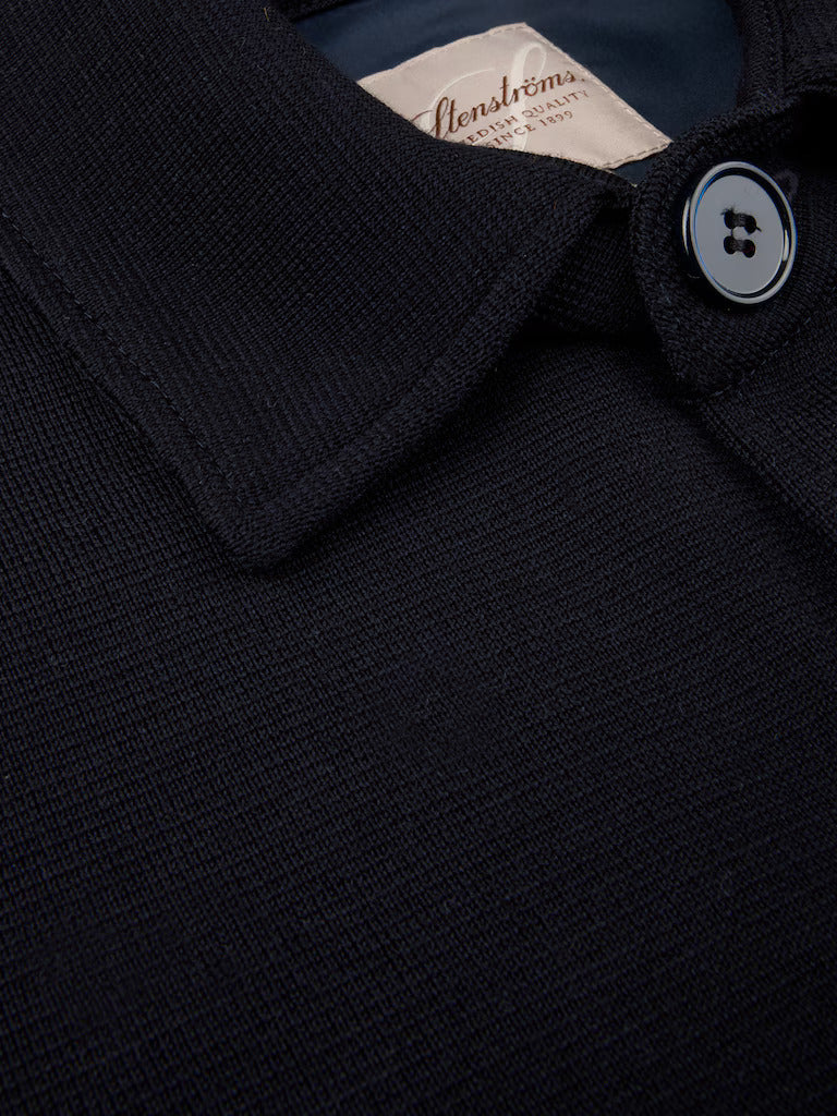 Stenströms Merino Wol Overshirt – Blauw-100% merino wol-HEREN SHIRTS-Blauw