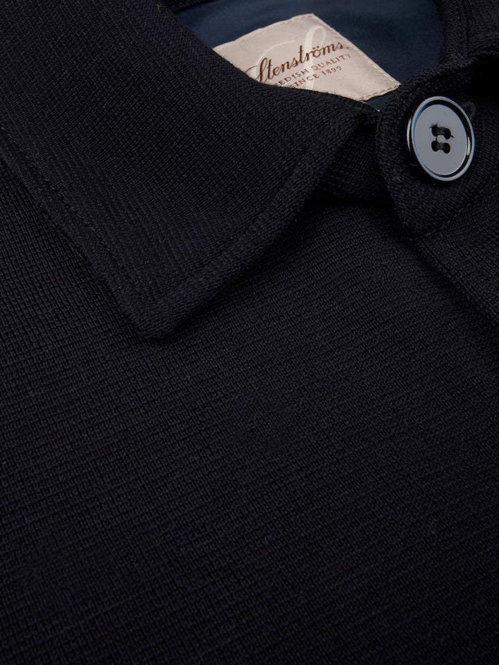Stenströms Merino Wol Overshirt – Blauw-100% merino wol-HEREN SHIRTS-Blauw