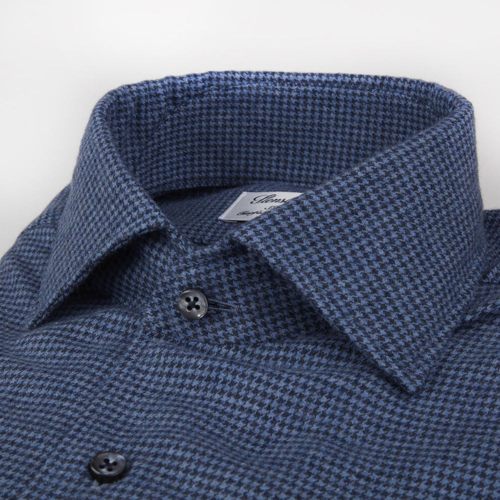 Stenstroms overhemd-100% katoen-HEREN SHIRTS-Blauw