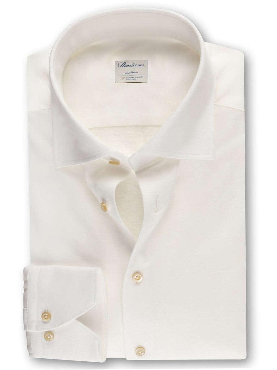 Stenstroms overhemd Slimline-100% katoen-HEREN SHIRTS-Beige