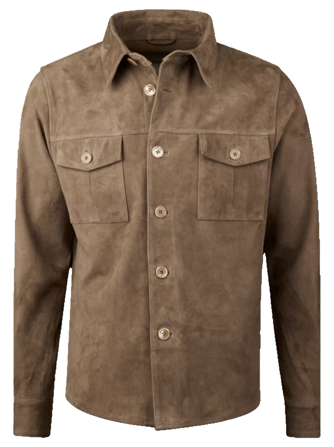 Stenströms Overshirt Goat Suede – Beige-100% Goat Suede-HEREN SHIRTS-Beige