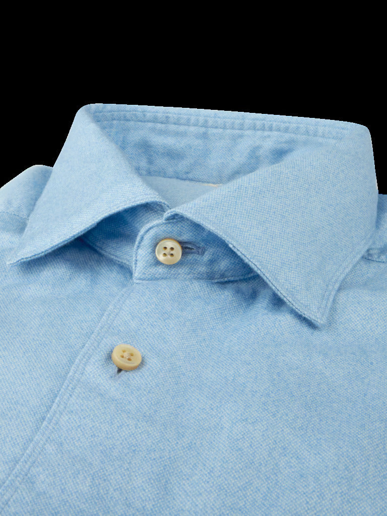 Stenströms Oxford Slimline Shirt – Blauw-100% katoen-HEREN SHIRTS-Blauw