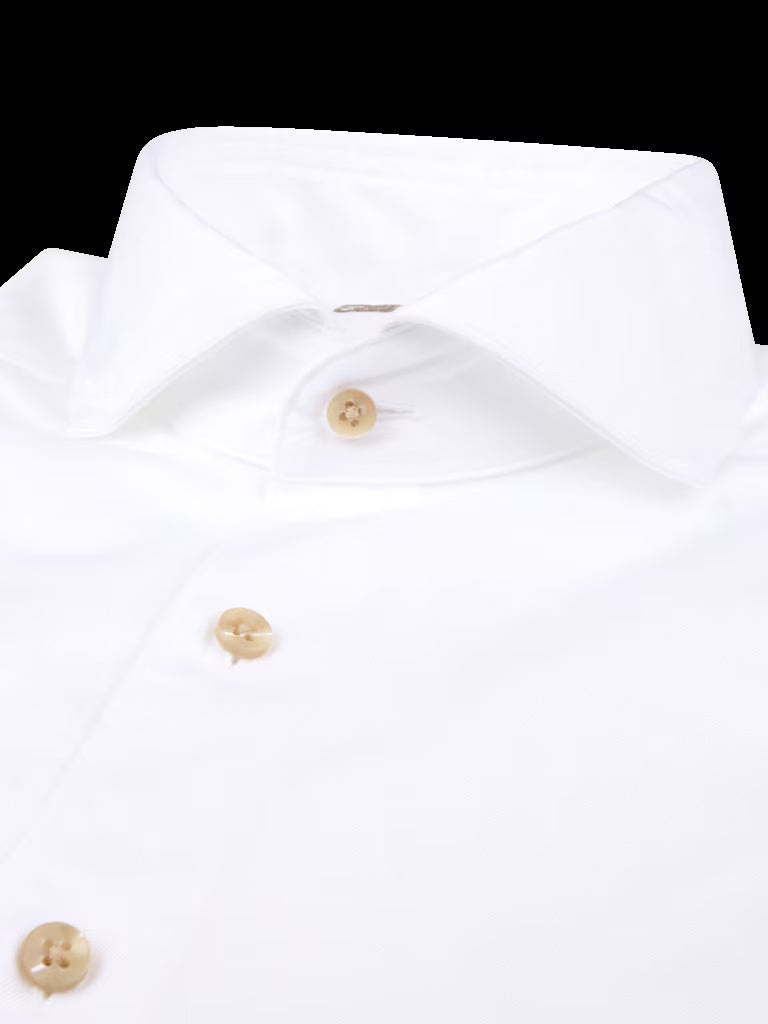 Stenströms Regular fit (Fitted Body) Shirt – Wit-100% katoen-HEREN SHIRTS-Wit