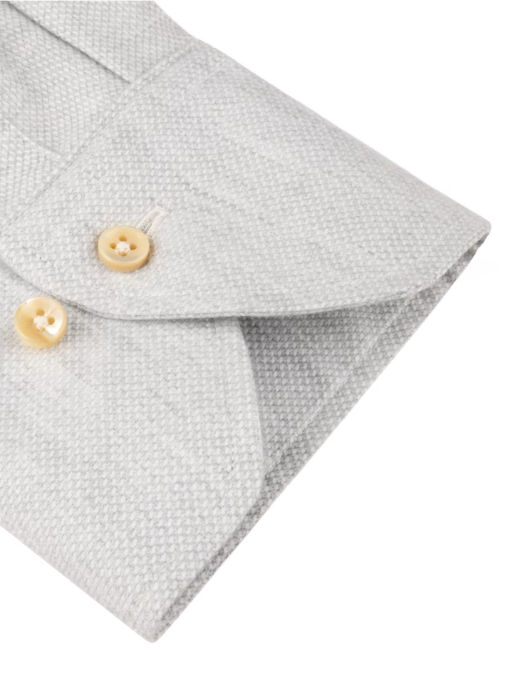 Stenströms Regular Fit Overhemd – Grijs-59% katoen, 41% lyocell -HEREN SHIRTS-Grijs