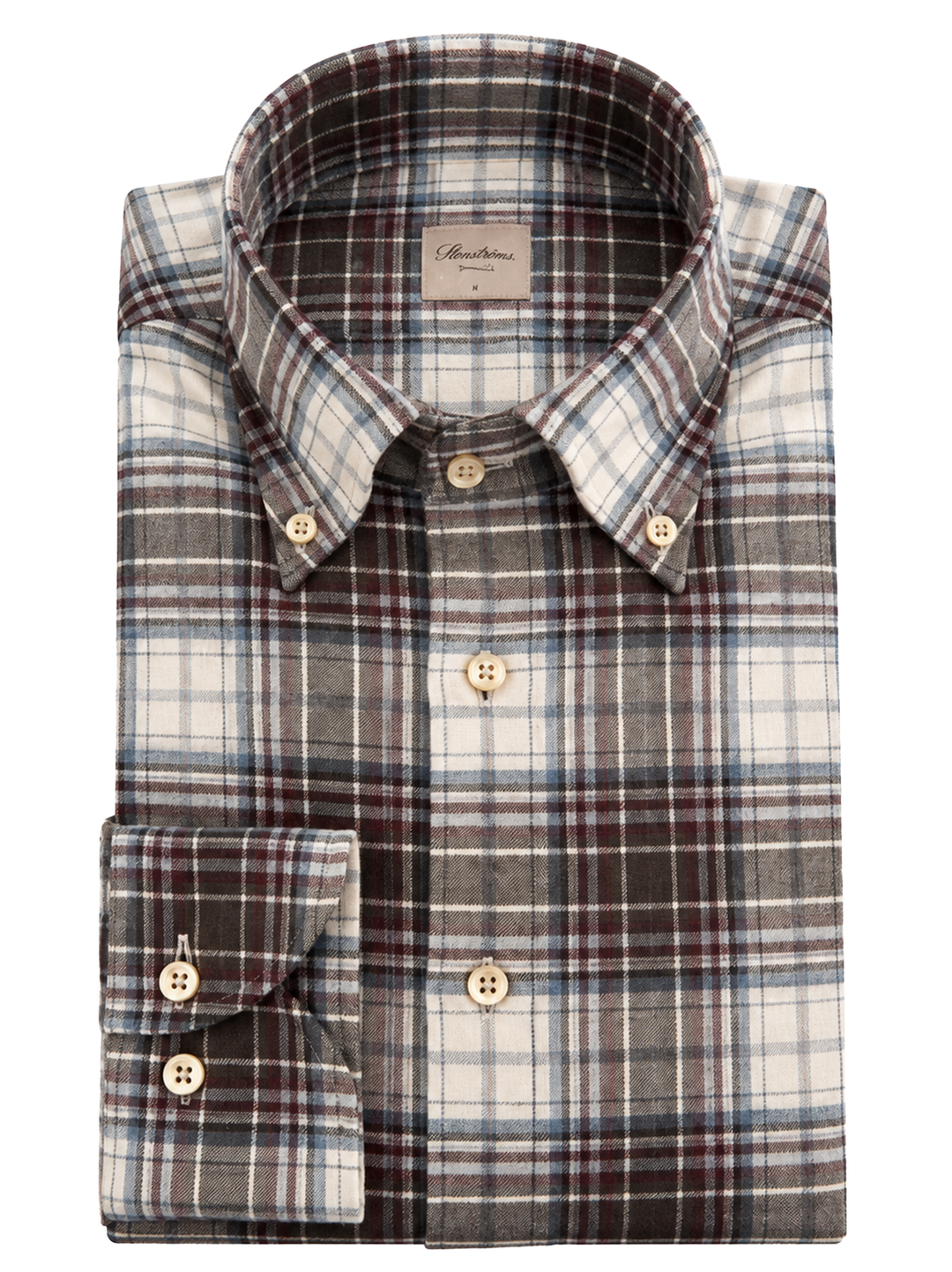 Stenströms Regular Fit Overhemd – Rood-100% katoen-HEREN SHIRTS-Rood